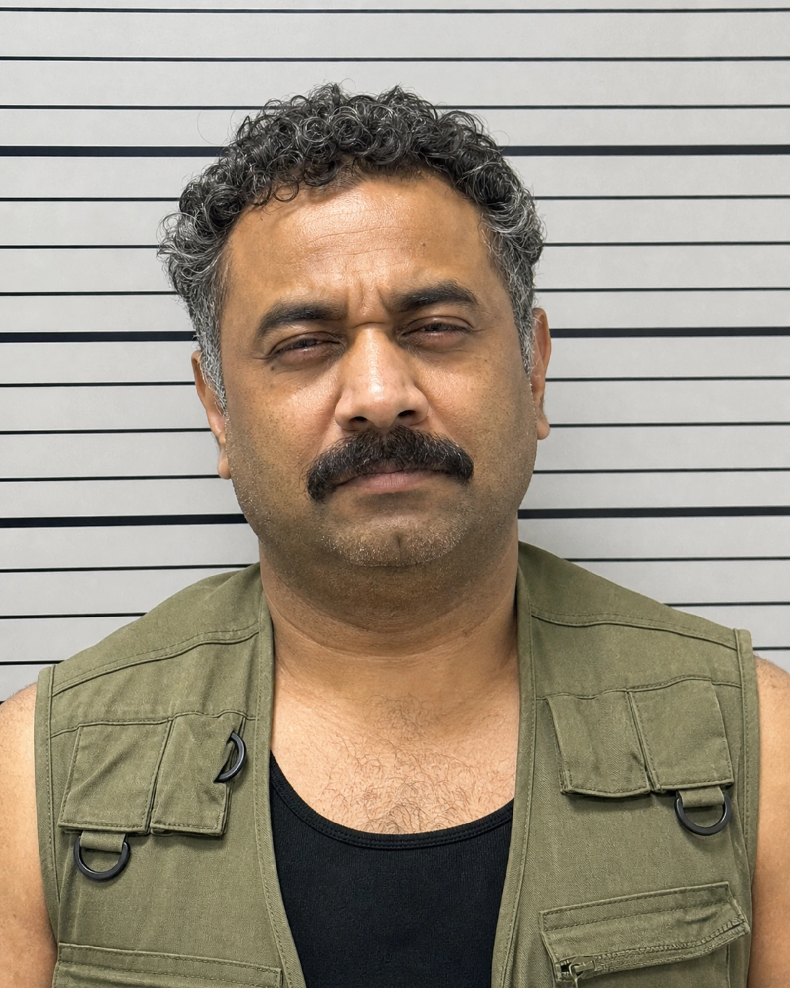 Fictional Florida Man mugshot photo — booking photo mockup for the generator