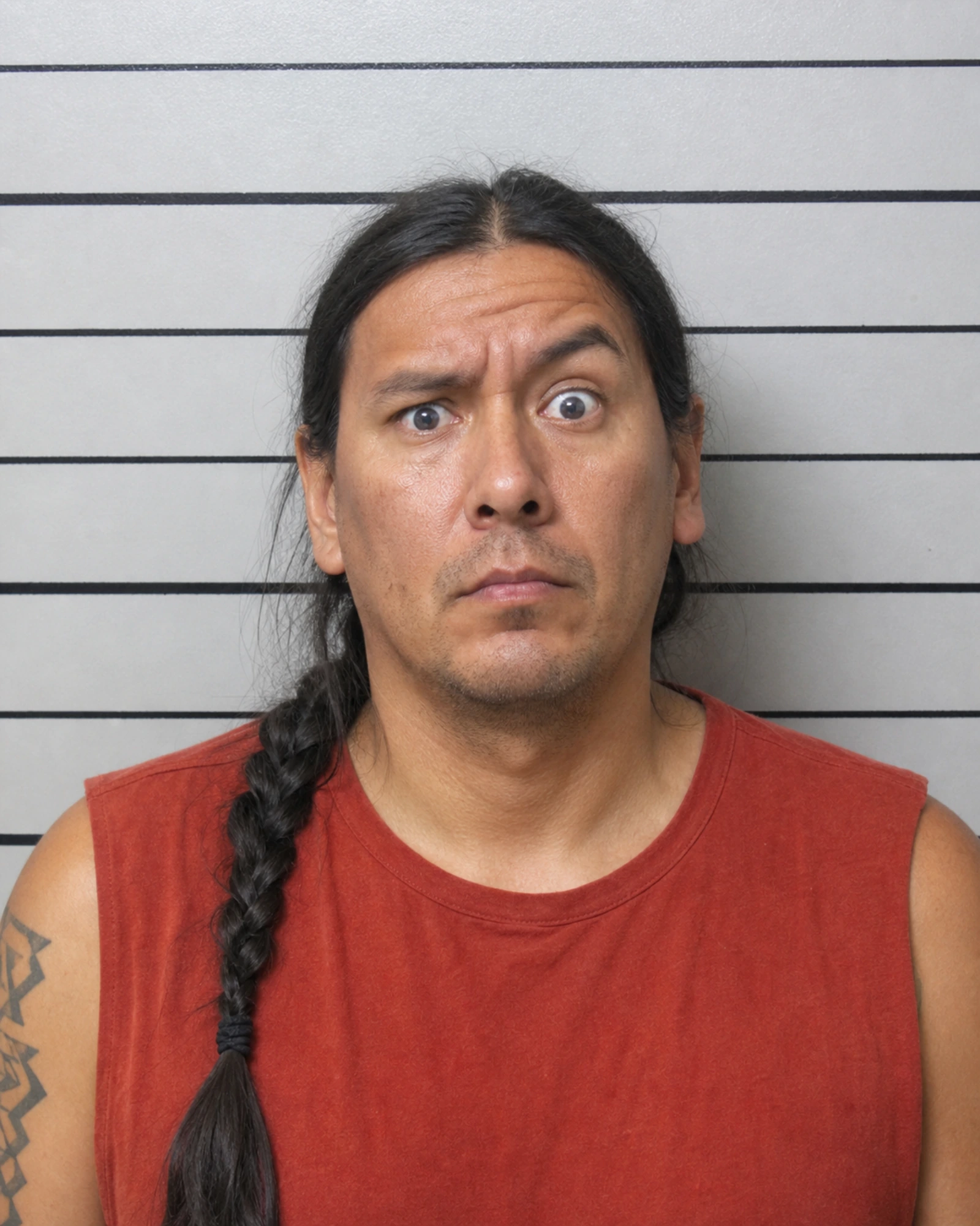 Fictional Florida Man mugshot photo — booking photo mockup for the generator