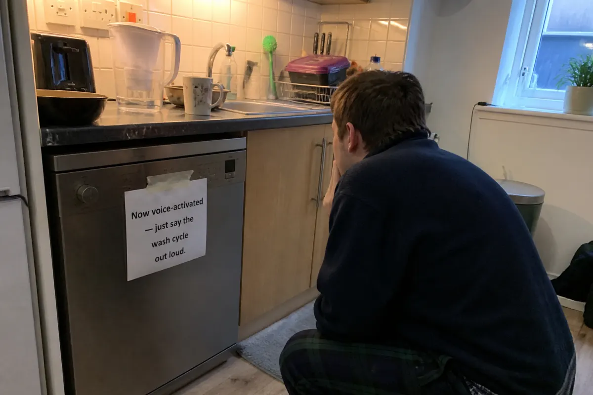 The voice-activated dishwasher