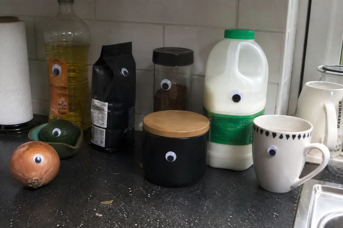 Fridge googly eyes