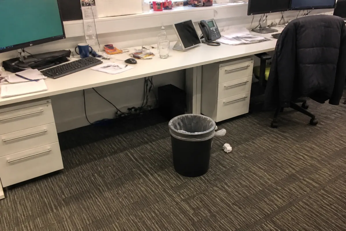 The relocated bin
