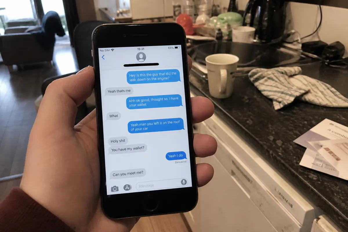 The wrong-number text