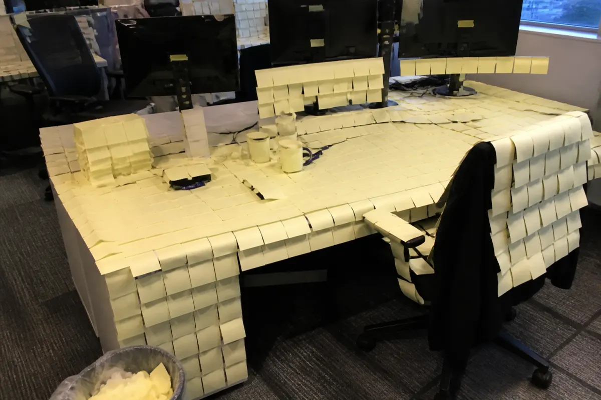 Post-it mosaic
