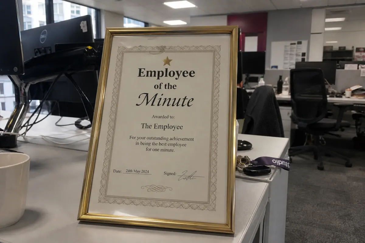 The promotion certificate