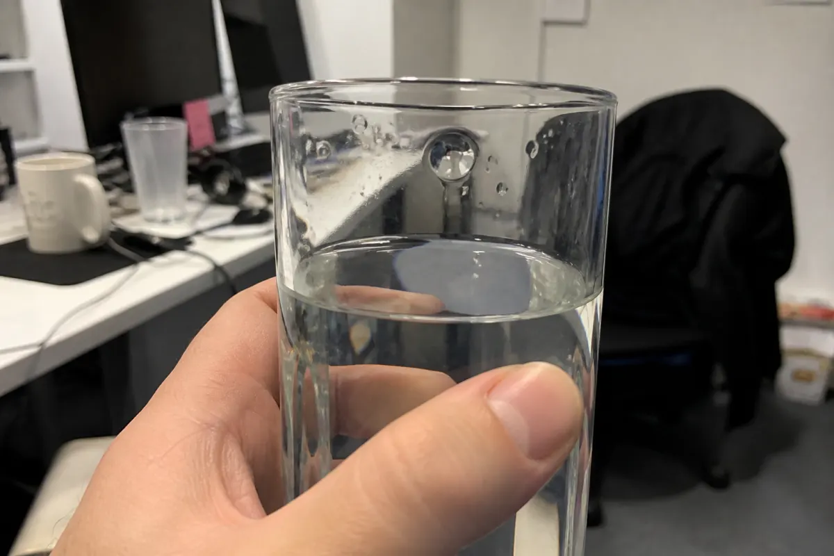 The dribble glass