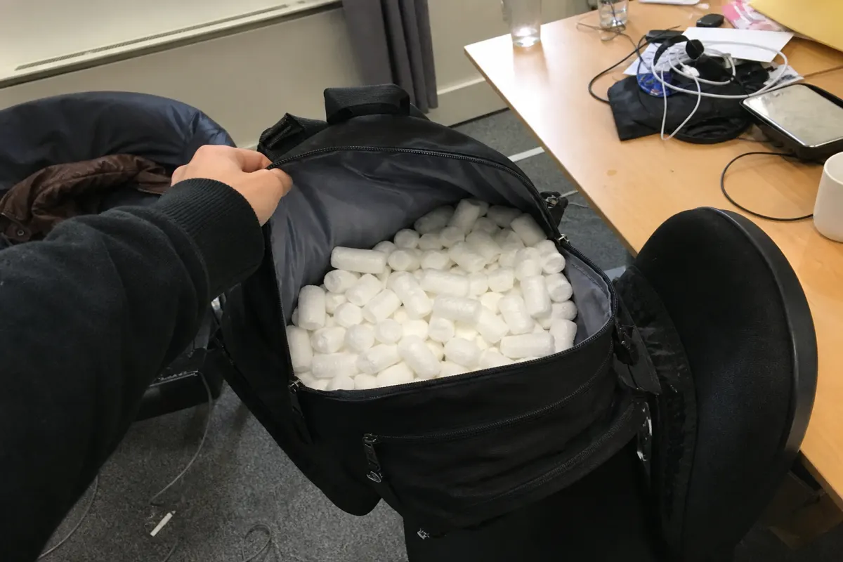 The lightweight suitcase