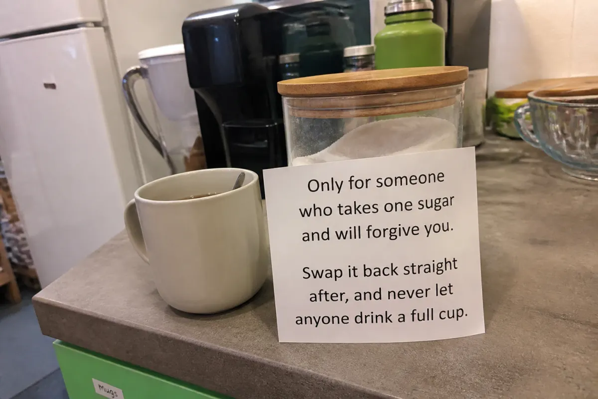 Salt in the sugar bowl