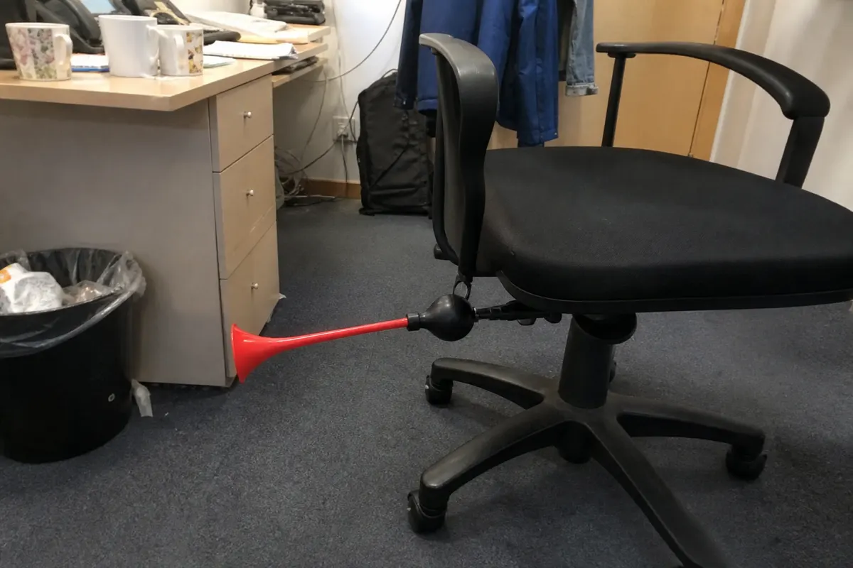 The whoopee cushion