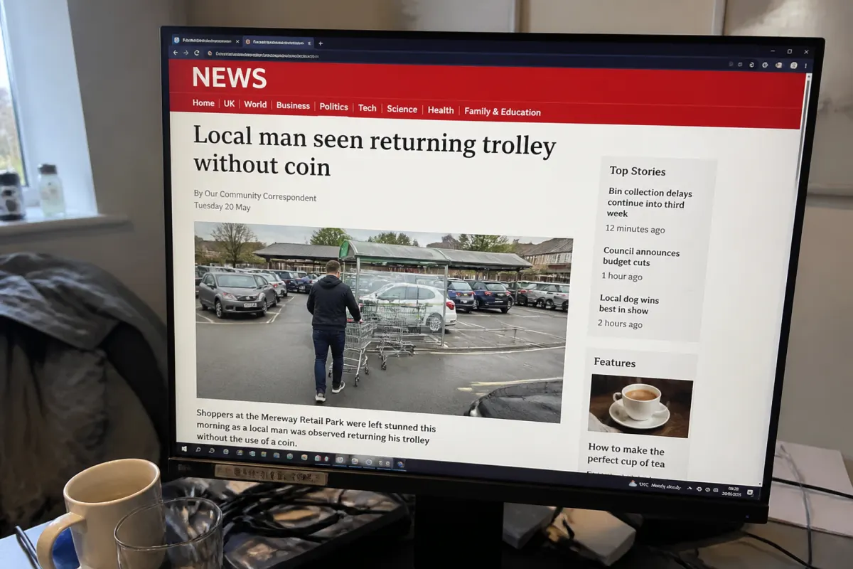 Fake breaking news
