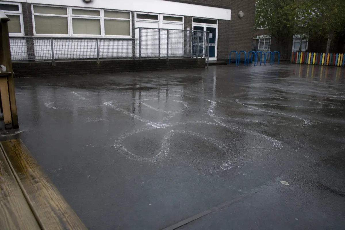 Chalk mural