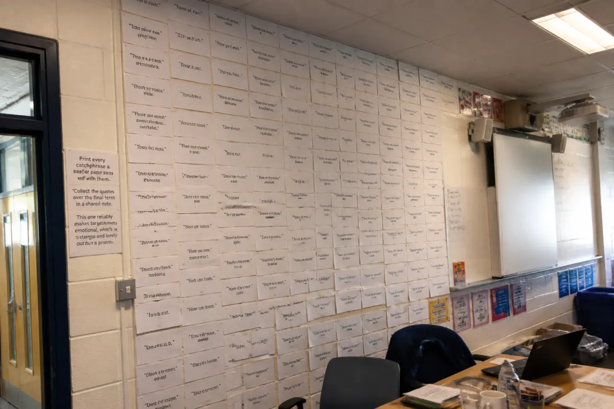 Quote wall